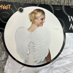 White Angel Velvet Wings